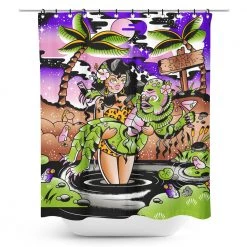 Haunted Homewares SOURPUSS DARK SWAMP SHOWER CURTAIN
