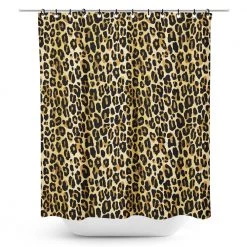 SOURPUSS LEOPARD SHOWER CURTAIN Haunted Homewares