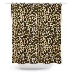 SOURPUSS LEOPARD SHOWER CURTAIN Haunted Homewares