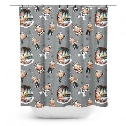 SOURPUSS SAILOR BABY SHOWER CURTAIN