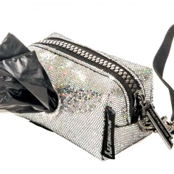 None Lifestyle POOPYCUTE DOG BAG SILVER GLITTER