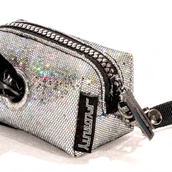 None Lifestyle POOPYCUTE DOG BAG SILVER GLITTER