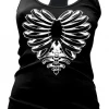 Back In Stock CARTEL INK SKELETON HEART RACERBACK TANK