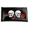 Lifestyle HELLCATS USA SKULL & ROSE POUCH 1 Lifestyle HELLCATS USA SKULL & ROSE POUCH