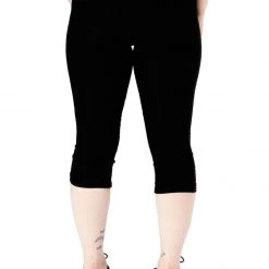 SOURPUSS CUFFED BENGALINE CAPRIS