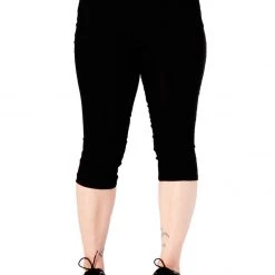 SOURPUSS CUFFED BENGALINE CAPRIS