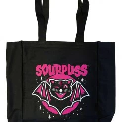 SOURPUSS JINX BAT TOTE BAG