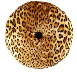 SOURPUSS VELVET LEOPARD ROUND PILLOW Haunted Homewares 6 SOURPUSS VELVET LEOPARD ROUND PILLOW Haunted Homewares
