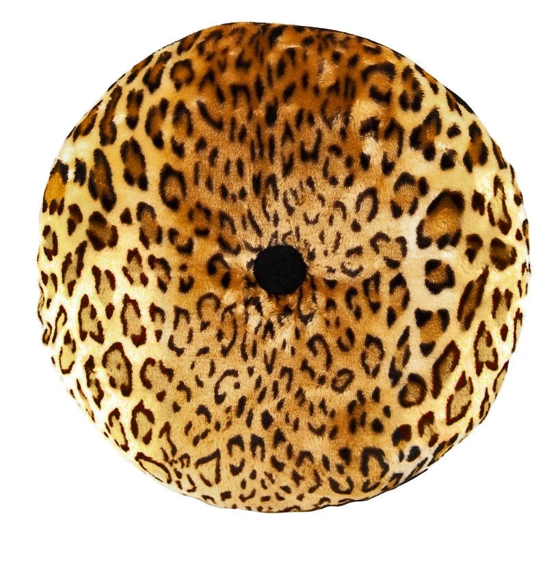 SOURPUSS VELVET LEOPARD ROUND PILLOW Haunted Homewares 4 SOURPUSS VELVET LEOPARD ROUND PILLOW Haunted Homewares