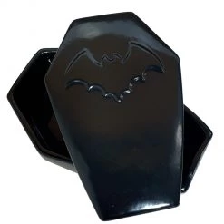 SOURPUSS COFFIN STASH BOX BLACK Haunted Homewares