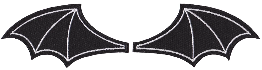 SOURPUSS BAT WINGS PATCH SET BLACK Shop Sourpuss 3 SOURPUSS BAT WINGS PATCH SET BLACK Shop Sourpuss