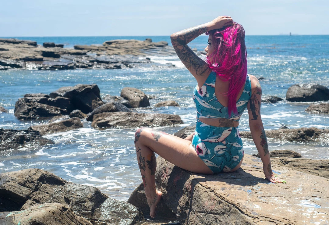 SOURPUSS SHARK ATTACK MONOKINI 9 SOURPUSS SHARK ATTACK MONOKINI