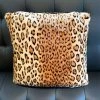 SOURPUSS VELVET LEOPARD SQUARE PILLOW
