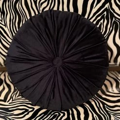 SOURPUSS TUFTED VELVET PILLOW BLACK Shop Sourpuss