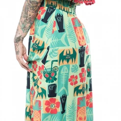 Ghouls Just Wanna Have Sun SOURPUSS KREEP A TIKI FIESTA MAXI DRESS 8 Ghouls Just Wanna Have Sun SOURPUSS KREEP A TIKI FIESTA MAXI DRESS