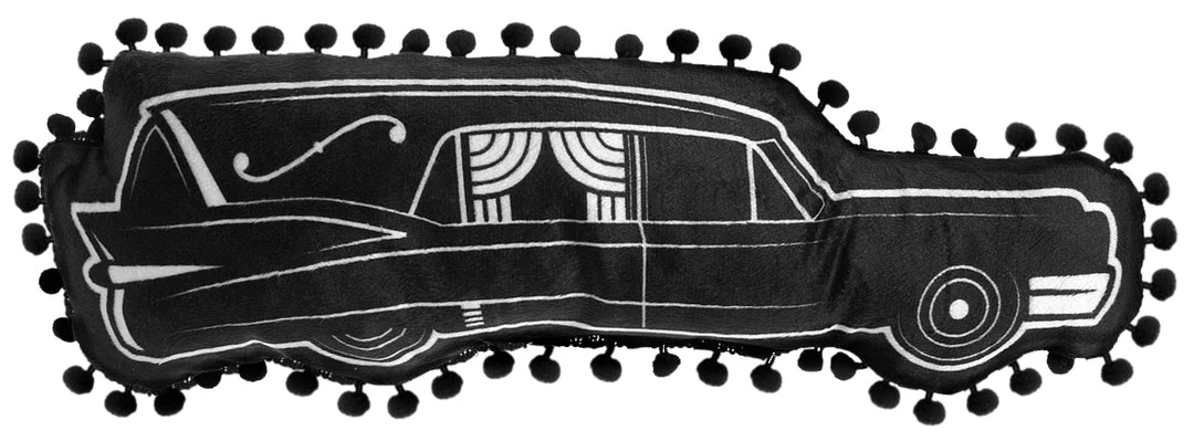 SOURPUSS HEARSE SHAPED PILLOW Haunted Homewares 4 SOURPUSS HEARSE SHAPED PILLOW Haunted Homewares