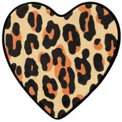 SOURPUSS LEOPARD HEART BATH MAT Haunted Homewares