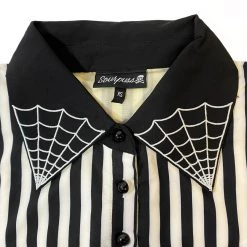 SOURPUSS STRIPE LYDIA DRESS CREAM & BLACK