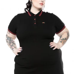 Shop Sour+Plus SOURPUSS RED ROSE POLO DRESS