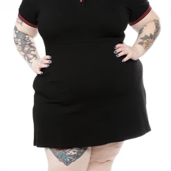Shop Sour+Plus SOURPUSS RED ROSE POLO DRESS