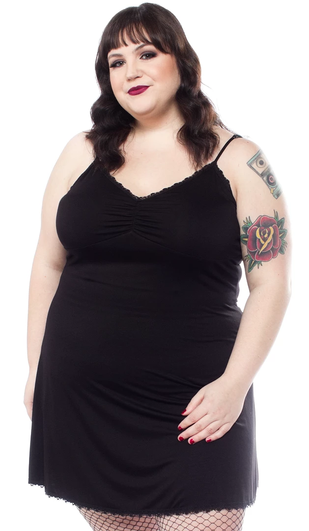 Back In Stock SOURPUSS SLIP DRESS BLACK 3 Back In Stock SOURPUSS SLIP DRESS BLACK