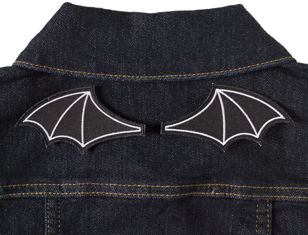 SOURPUSS BAT WINGS PATCH SET BLACK Shop Sourpuss 4 SOURPUSS BAT WINGS PATCH SET BLACK Shop Sourpuss