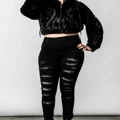 KILLSTAR STARCHILD FAUX FUR BOMBER JACKET Shop Sour+Plus