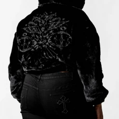 KILLSTAR STARCHILD FAUX FUR BOMBER JACKET Shop Sour+Plus