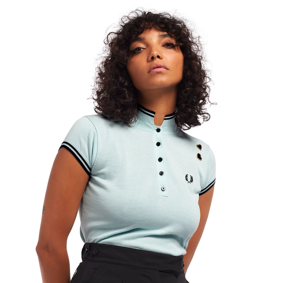 FRED PERRY AMY WINEHOUSE KNITTED SHIRT STARLIGHT Apparel 3 FRED PERRY AMY WINEHOUSE KNITTED SHIRT STARLIGHT Apparel