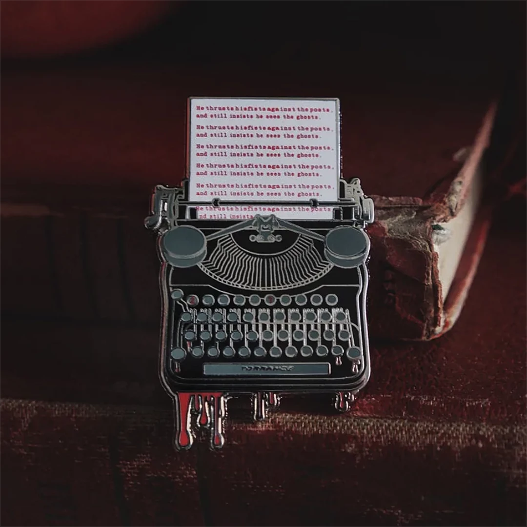 LIVELY GHOSTS STEPHEN KING LOVERS PIN BLACK 3 LIVELY GHOSTS STEPHEN KING LOVERS PIN BLACK