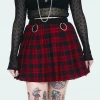 JAWBREAKER TEEN SPIRIT RED & BLACK PLAID SKIRT Apparel