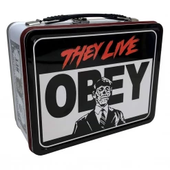 None Homewares THEY LIVE OBEY TIN LUNCHBOX