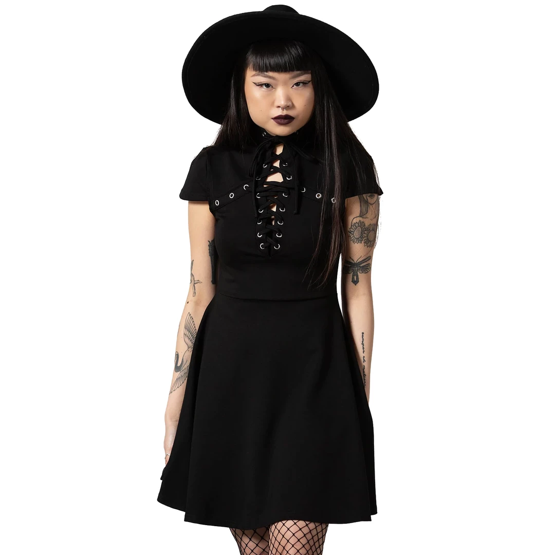 Shop Sour+Plus KILLSTAR TIED UP SKATER DRESS 3 Shop Sour+Plus KILLSTAR TIED UP SKATER DRESS