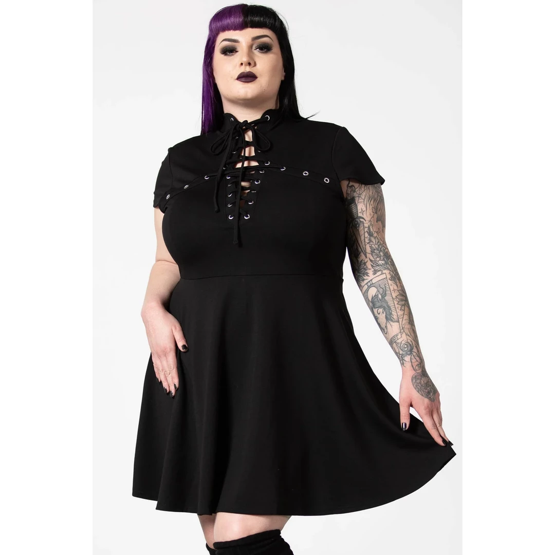 Shop Sour+Plus KILLSTAR TIED UP SKATER DRESS 6 Shop Sour+Plus KILLSTAR TIED UP SKATER DRESS