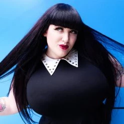 Shop Sour+Plus SOURPUSS STUD COLLAR DRESS BLK