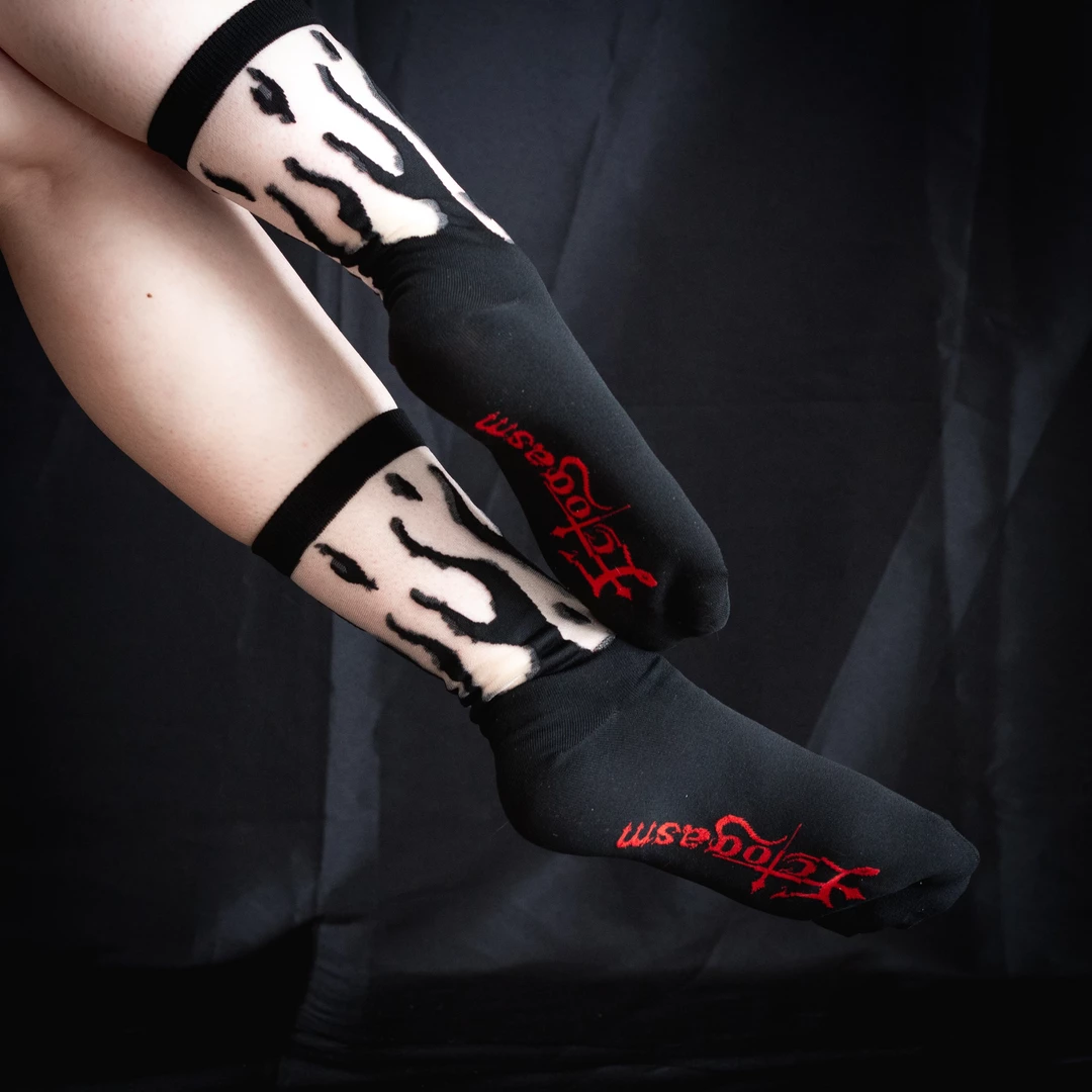 What's New ECTOGASM SHEER FLAME SOCKS BLACK 6 What's New ECTOGASM SHEER FLAME SOCKS BLACK