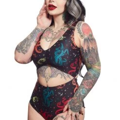 SOURPUSS UNDER THE SEA MONOKINI Ghouls Just Wanna Have Sun