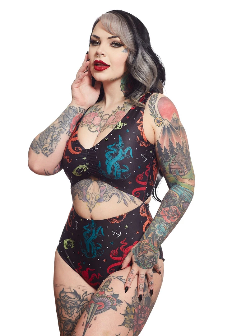 SOURPUSS UNDER THE SEA MONOKINI Ghouls Just Wanna Have Sun 3 SOURPUSS UNDER THE SEA MONOKINI Ghouls Just Wanna Have Sun