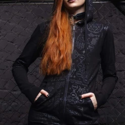 Shop Sour+Plus KILLSTAR UNHOLY SABBATH LONGLINE HOODIE