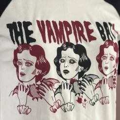 Apparel MISS LADYBUG THE VAMPIRE BAT RAGLAN UNISEX TEE