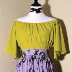 Shop Sour+Plus OBLONG BOX SHOP VICTORIA TOP CHARTRUESE