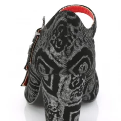 Footwear DEMONIA VIVIKA BAT BUCKLE MARY JANE HEELS BLK/SILVER