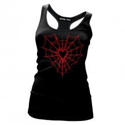 PINKY STAR WEB HEART TANK TOP Back In Stock