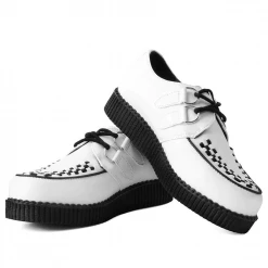 Footwear T.U.K. WHITE TUKSKIN VIVA II LOW CREEPERS