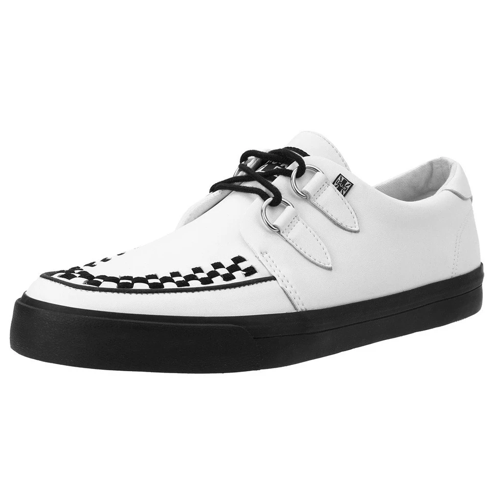 Footwear T.U.K. WHITE LEATHER D-RING VLK SNEAKER 3 Footwear T.U.K. WHITE LEATHER D-RING VLK SNEAKER