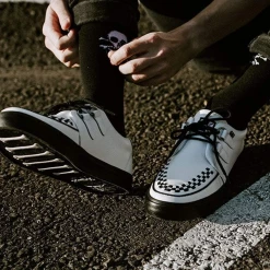 Footwear T.U.K. WHITE LEATHER D-RING VLK SNEAKER