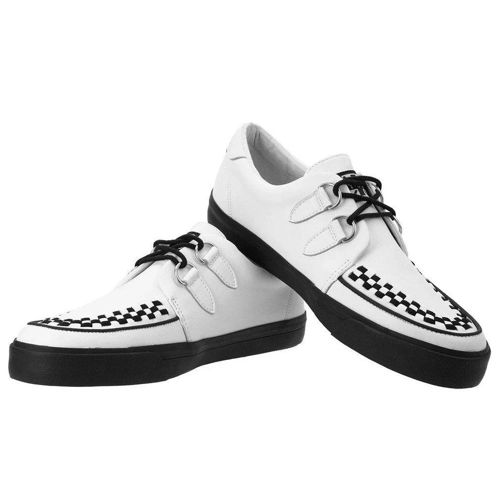 Footwear T.U.K. WHITE LEATHER D-RING VLK SNEAKER 5 Footwear T.U.K. WHITE LEATHER D-RING VLK SNEAKER