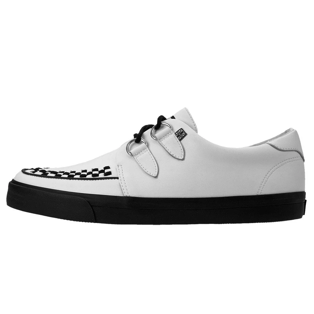 Footwear T.U.K. WHITE LEATHER D-RING VLK SNEAKER 6 Footwear T.U.K. WHITE LEATHER D-RING VLK SNEAKER