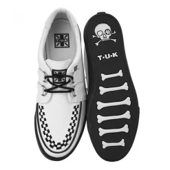 Footwear T.U.K. WHITE LEATHER D-RING VLK SNEAKER 11 Footwear T.U.K. WHITE LEATHER D-RING VLK SNEAKER
