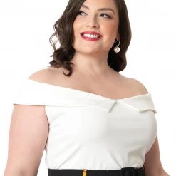 UNIQUE VINTAGE WHITE MARASCHINO TOP Shop Sour+Plus